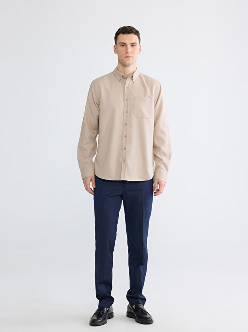 Regular Fit Gabardin Erkek G?mlek