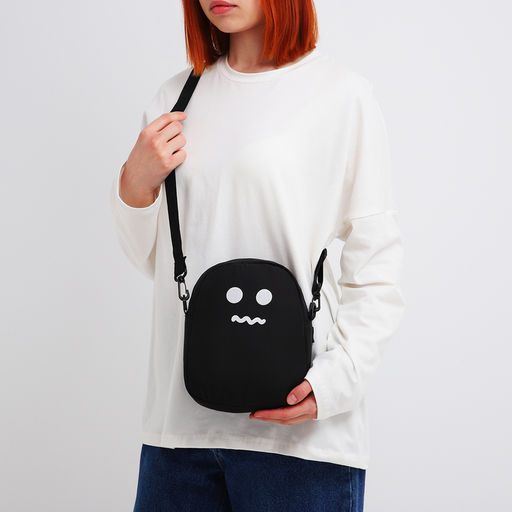 Сумка молодёжная на молнии, цвет чёрный - Simaland фото 2