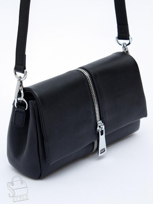 Сумка женская кожаная 1143TH black Polina&Eiterou  в Новосибирске