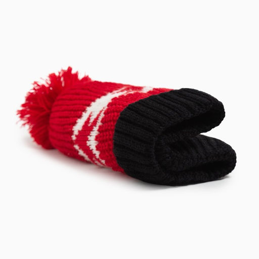 Шапка MINAKU с помпоном, размер 50-52, красная