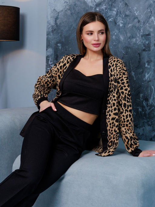 13-140 Кардиган - Вишня фото 8