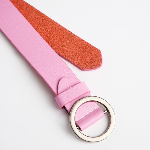 Ремень женский, ширина 3 см, пряжка металл, винт, цвет розовый - Simaland фото 3