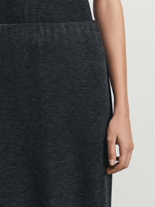 Юбка макси из меланжевой ткани / Zarina  фото 5