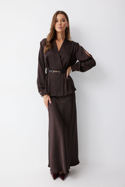 Юбка LYUSHe 4238 коричневый