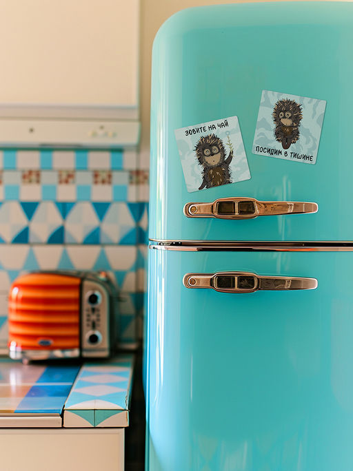 ФРЕЯ CMF-PNBM-010 Набор для раскрашивания по номерам (на магните) 9 х 9 см Ёжик в тумане. Зовите на чай