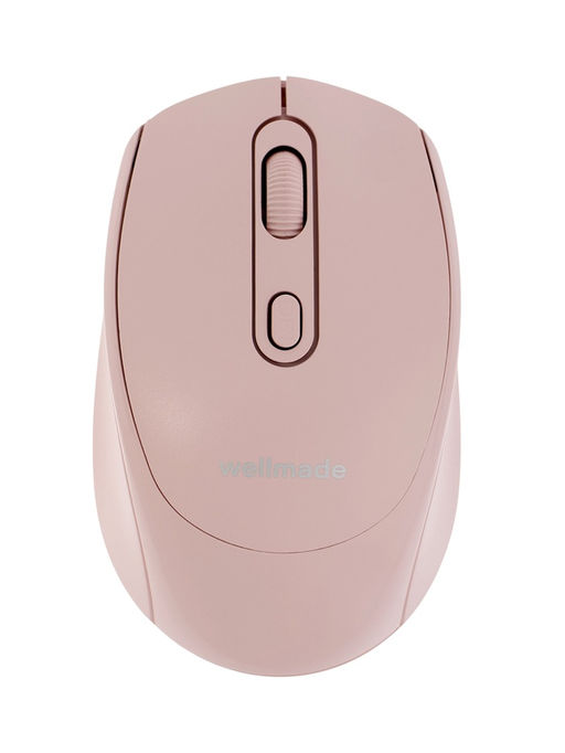 Мышь WELLMADE M03, беспроводная, оптическая, 1200 dpi, розовая