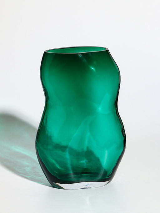 Ваза «Шерил», 27×16 см, стекло, зелёная