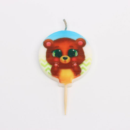 Свечи в торт «Зверята», 4×4.4 см, 4 шт.