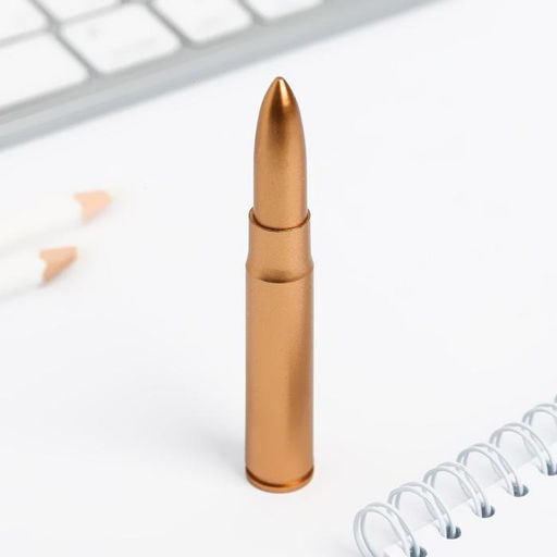 Ручка прикол шариковая пуля Настоящий мужик. 23 февраля - Artfox фото 3