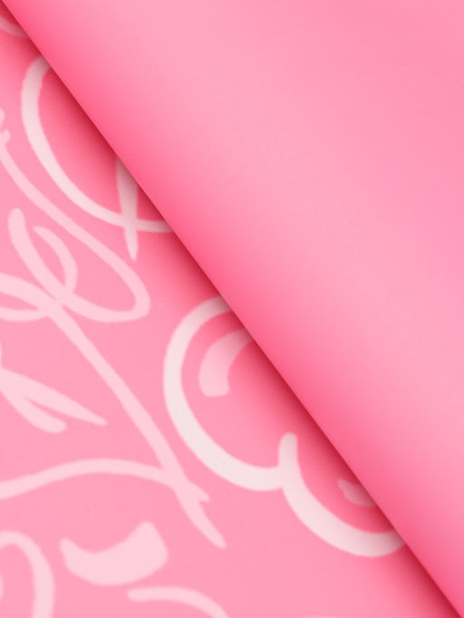 Цена за 20 шт. Плёнка флористическая для цветов, «Сердца», розовая, 57×57 см