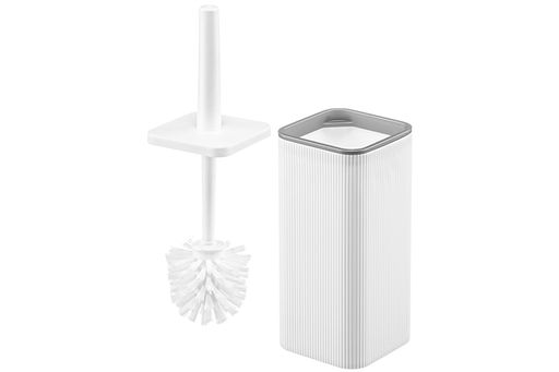 Ерш для унитаза 10,2*10,2*33,5 см белый/серебро (132658) - Elan gallery фото 4