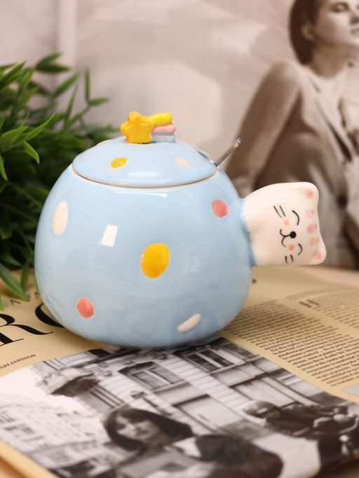 Кружка Cat fireworks, blue (430 ml)