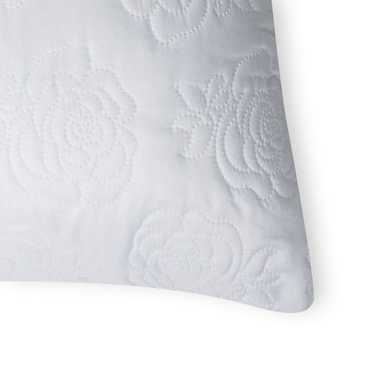Подушка «Роза», 70×70 см, белая, полиэфирное волокно