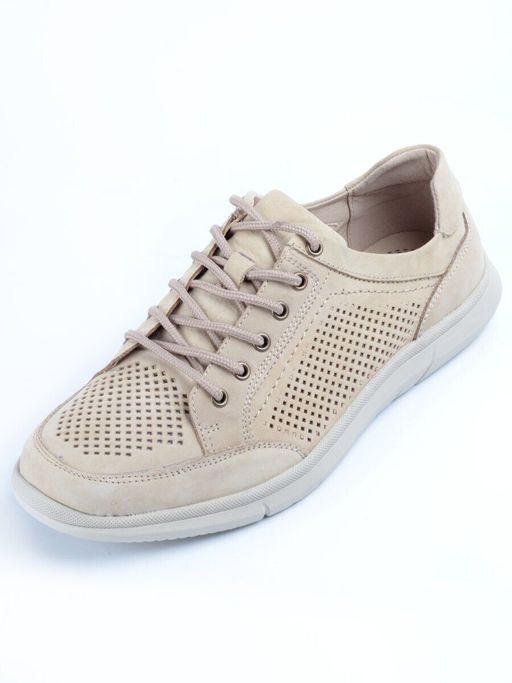 Б698A-3 BEIGE Полуботинки мужские (натуральная кожа,нубук) - Фабричный китай фото 4