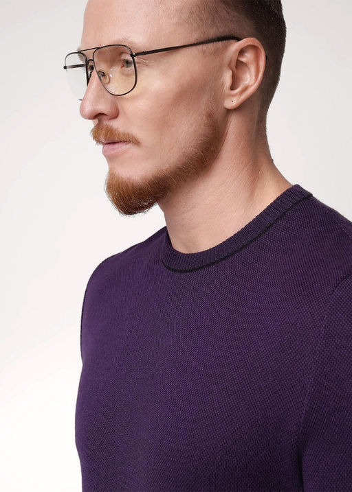CLE Джемпер муж. 654350ха т.фиолетовый - Clever wear фото 2