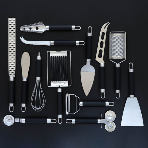 Тёрка для сыра Доляна Venus, 35.5×8 см, с ручкой, цвет чёрный