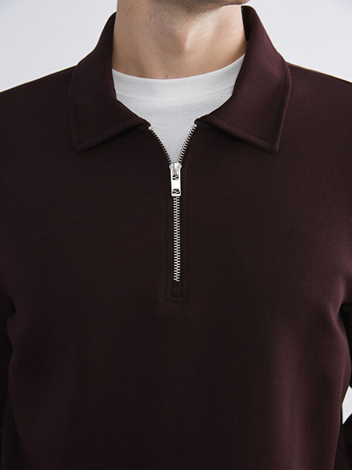 Polo Yaka Erkek Sweatshirt