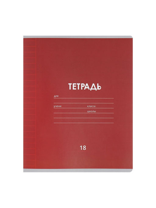 Набор тетрадей, 18 листов в линейку, Calligrata «Однотонная Классика Линовка», 10 штук