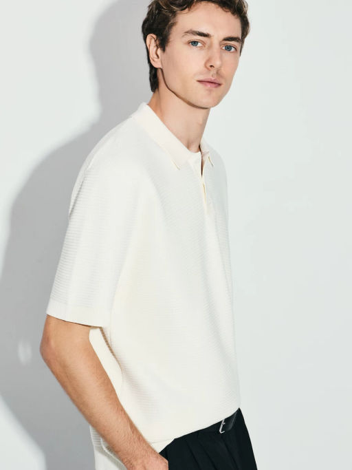 Джемпер поло текстурной вязки / Zarina