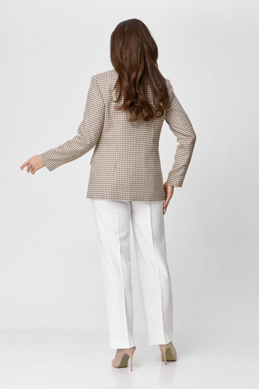 Жакет БелЭльСтиль 412 бежевый гусек фото 5