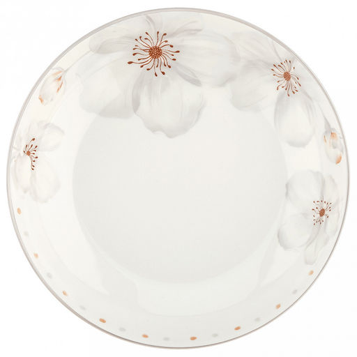 Жасмин Тарелка глубокая фарфоровая д228мм h44мм, 950мл, с деколью, отводка (Китай) - Домашняя мода фото 3