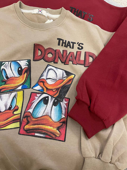 K12311 Свитшот OVER SIZE (плотный хлопок) БЕЖЕВЫЙ