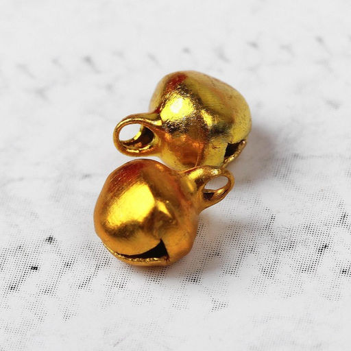 Цена за 2 шт. Бубенчики для рукоделия, набор 100 шт., размер 1 шт. — 0.6 см, золотой