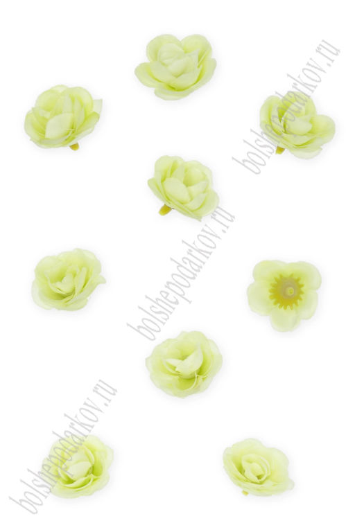 Головки цветов "Роза" 3,5 см (20 шт) SF-7874, фисташковый №23