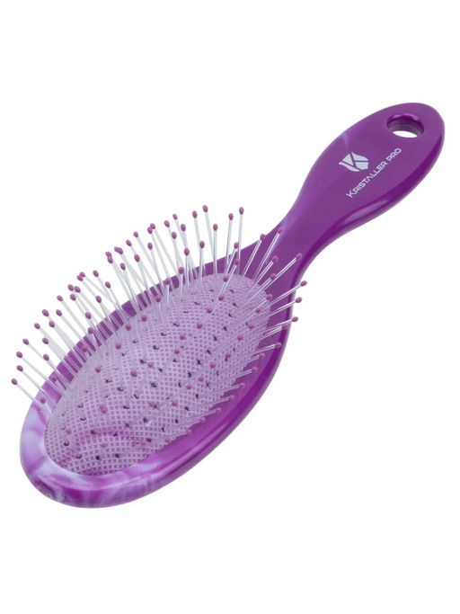 Kristaller Расчёска массажная для волос / Мини 2190S, пластик, 17,8 см, фиолетовый