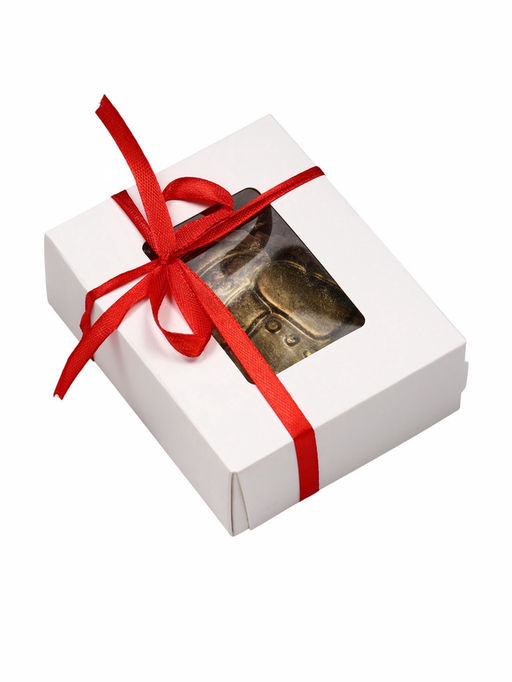 Шоколадная фигурка Снеговик пряничный, кондитерская глазурь, 115 г