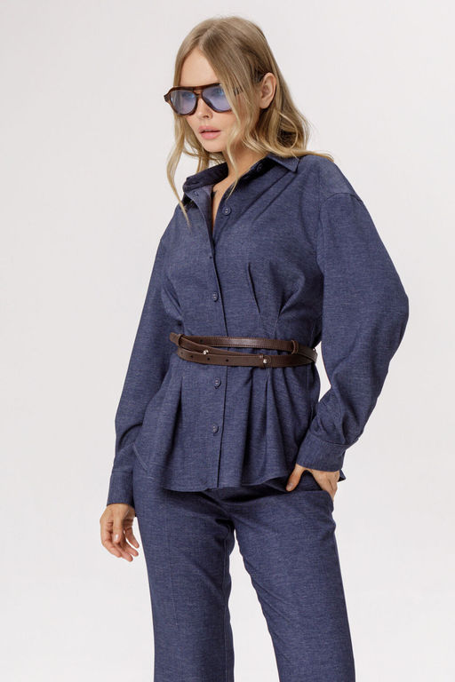 Рубашка Pirs 6568 синий