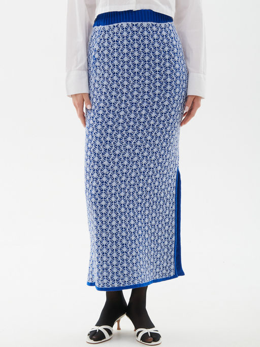 Юбка л1430 голубой - Стим фото 6