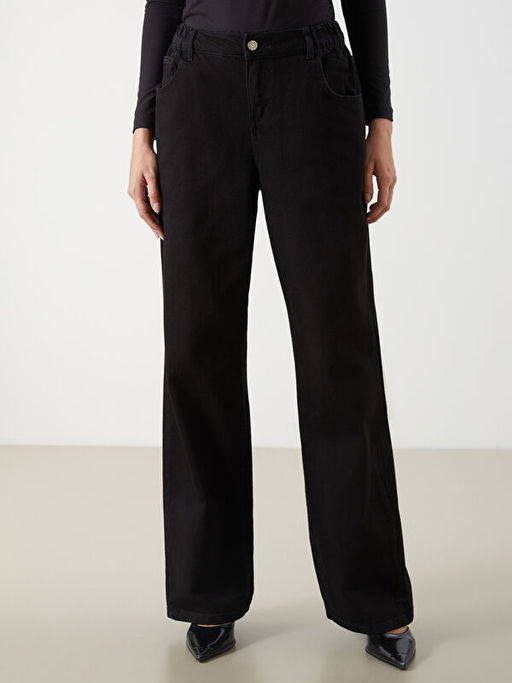 Wideleg Kad?n Jean Pantolon