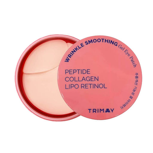 Патчи для век с пептидами, коллагеном и ретинолом TRIMAY (pink) Wrinkle Smoothing Gel Eye Patch (30  фото 3