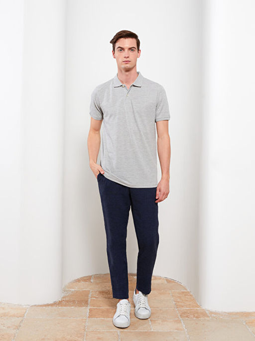 Polo Yaka K?sa Kollu Pike Erkek Ti??rt