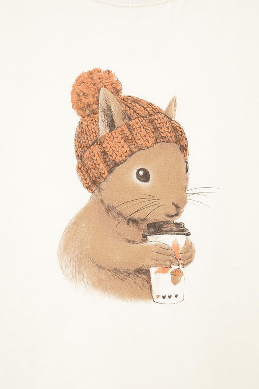 КР 302185/молочный к411 фуфайка для дев