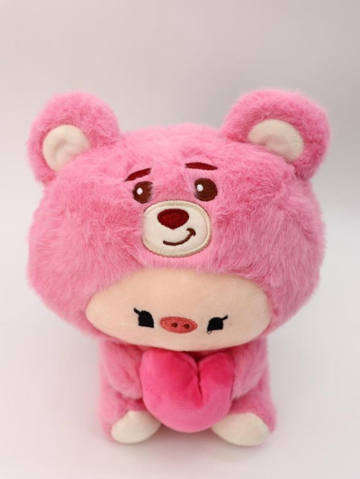 Мягкая игрушка "Pig heart", pink, 23 см
