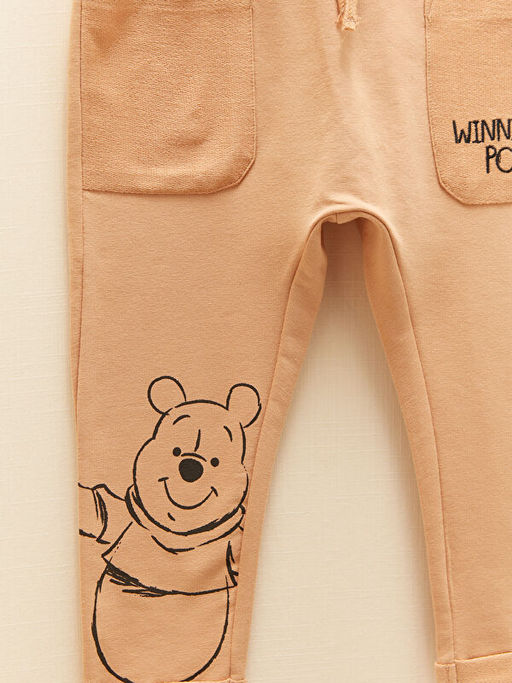 Beli Lastikli Winnie the Pooh Bask?l? Erkek Bebek E?ofman Alt - Waikiki фото 2