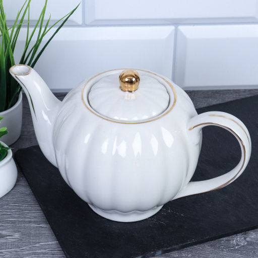 Чайник заварочный 800 мл костяной фарфор / FY23005 /уп 24/ - Галеонтрейд фото 6