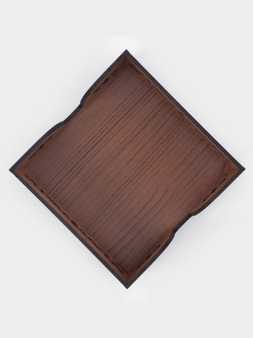 Салфетница деревянная Доляна «Орех», 12.5×12.5 см, с салфетками, коричневая