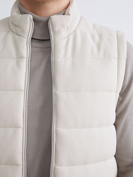 Slim Fit Dik Yaka Erkek ?i?me Yelek