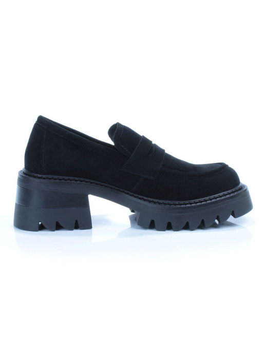 03-C1801-2 BLACK Полуботинки женские (натуральная замша) - Фабричный китай фото 7