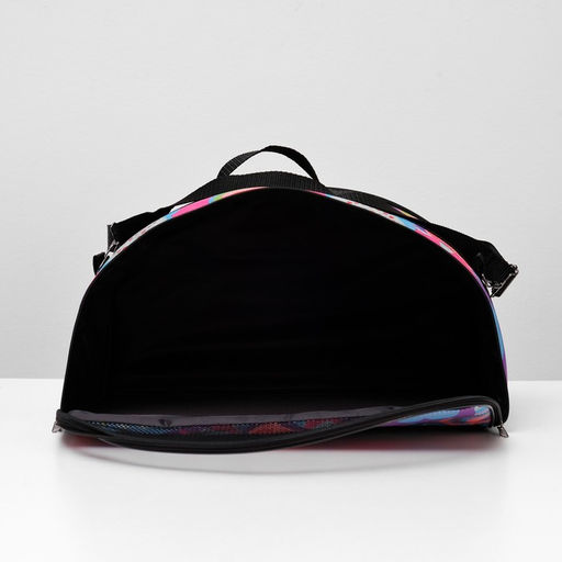 Сумка - переноска для животных, раскладная полукруглая, нейлон, 44 х 22 х 25 см, микс расцветок 4940 - Пижон фото 5