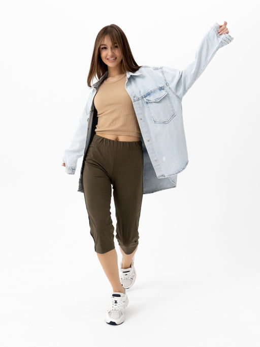 Бриджи жен.арт.1038-9,зеленые - Binita фото 2