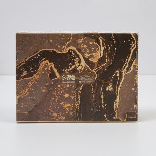 Цена за 5 шт. Коробка для эклеров, кондитерская упаковка, 4 вкладыша, «Мрамор», 20×15×5 см