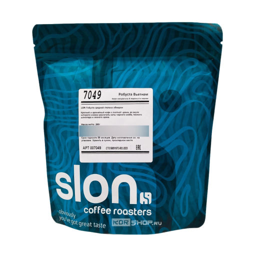 Кофе в зернах Робуста, Вьетнам, 250 г Акция