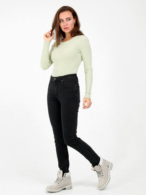 Женские джинсы утепленные - F5 фото 4