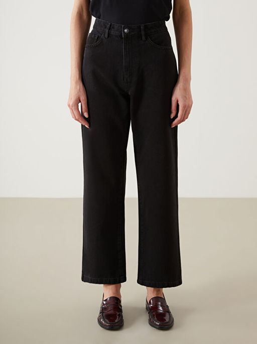 Wideleg Kad?n Jean Pantolon