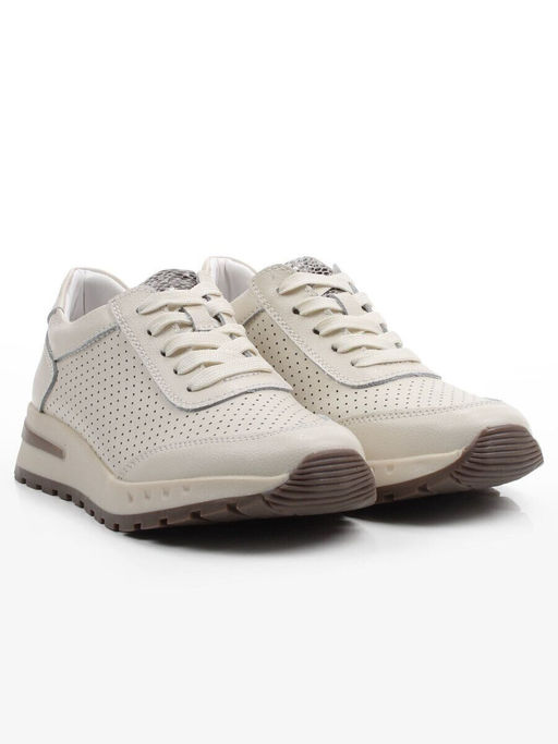 03-C210-2A BEIGE Кроссовки летние женские (натуральная кожа)