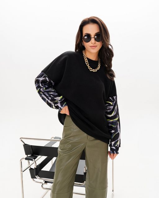 Свитшот с принтованными рукавами SSR003 - Sahar art lab фото 5